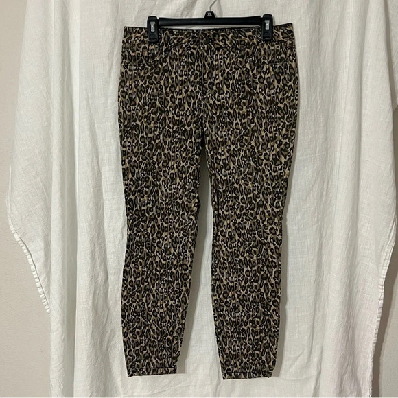 Women's d. Jeans Leopard Print Denim Jeggings Size 10 - Picture 1 of 4